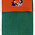 Donald, genähter, im Batikverfahren gefärbter Füllstoff, Motiv gestickt, 185x90 cm,1989